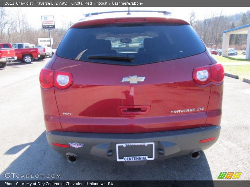 Crystal Red Tintcoat / Cashmere/Ebony 2012 Chevrolet Traverse LTZ AWD