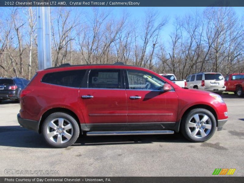 Crystal Red Tintcoat / Cashmere/Ebony 2012 Chevrolet Traverse LTZ AWD