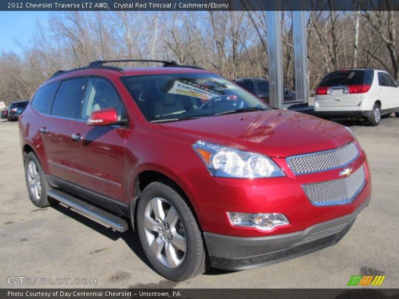 Crystal Red Tintcoat / Cashmere/Ebony 2012 Chevrolet Traverse LTZ AWD