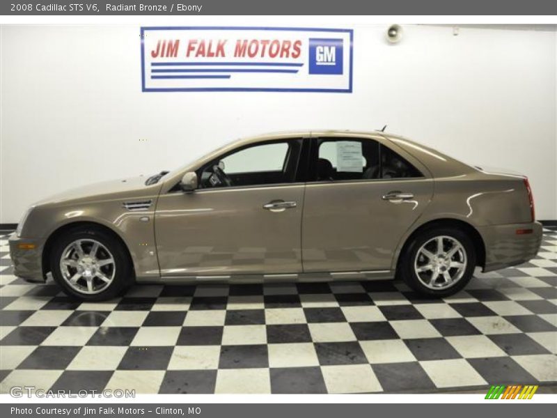 Radiant Bronze / Ebony 2008 Cadillac STS V6