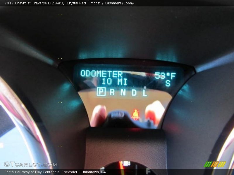 Crystal Red Tintcoat / Cashmere/Ebony 2012 Chevrolet Traverse LTZ AWD