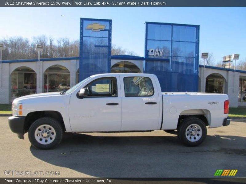 Summit White / Dark Titanium 2012 Chevrolet Silverado 1500 Work Truck Crew Cab 4x4