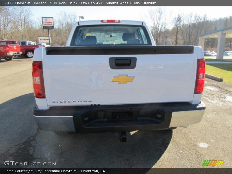 Summit White / Dark Titanium 2012 Chevrolet Silverado 1500 Work Truck Crew Cab 4x4