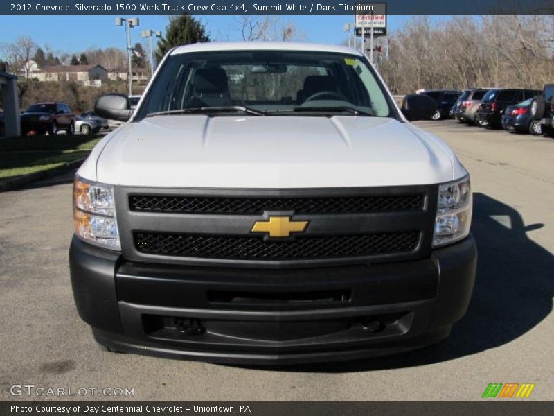 Summit White / Dark Titanium 2012 Chevrolet Silverado 1500 Work Truck Crew Cab 4x4