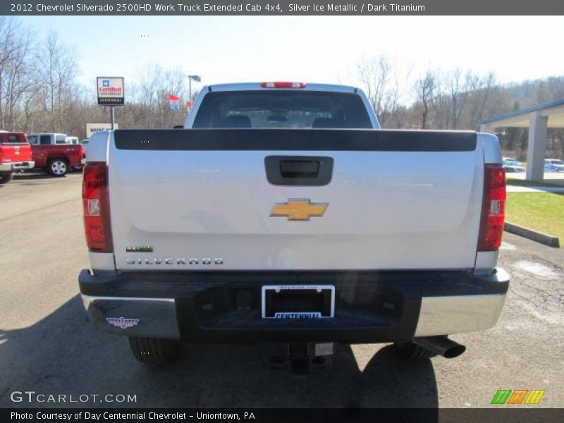 Silver Ice Metallic / Dark Titanium 2012 Chevrolet Silverado 2500HD Work Truck Extended Cab 4x4