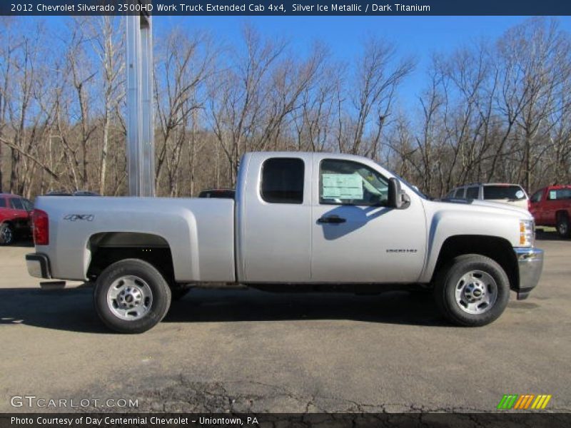  2012 Silverado 2500HD Work Truck Extended Cab 4x4 Silver Ice Metallic