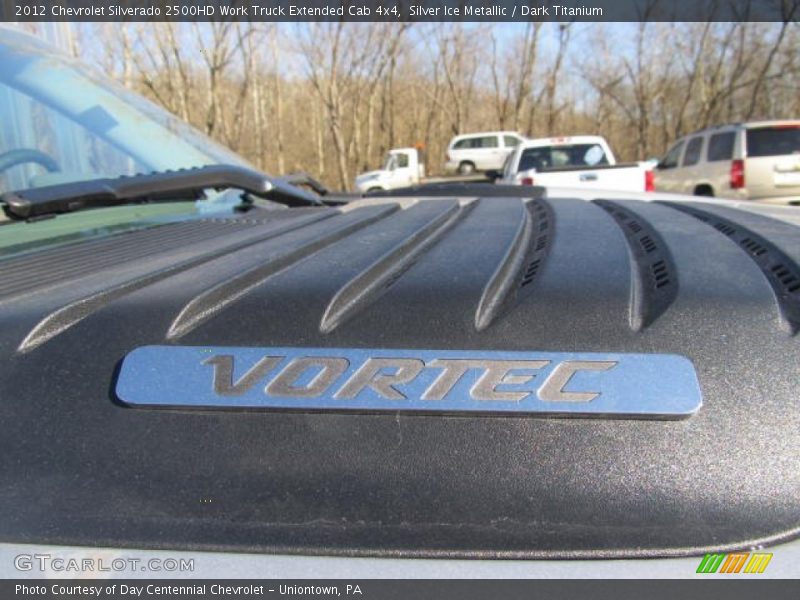 Silver Ice Metallic / Dark Titanium 2012 Chevrolet Silverado 2500HD Work Truck Extended Cab 4x4