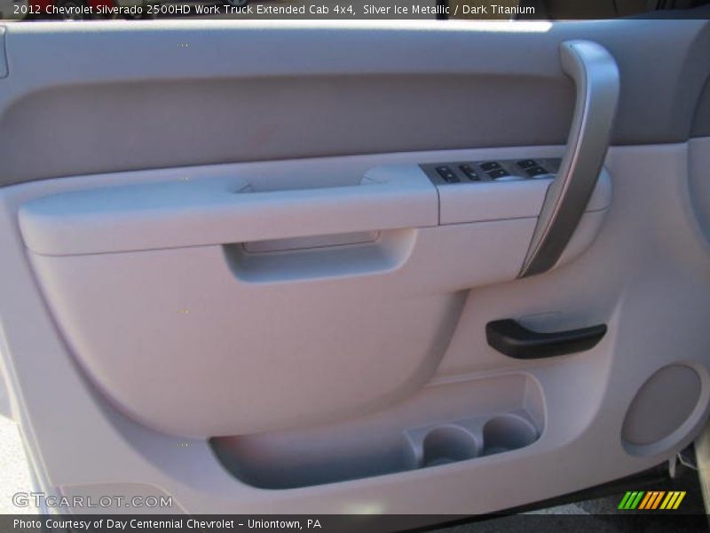 Silver Ice Metallic / Dark Titanium 2012 Chevrolet Silverado 2500HD Work Truck Extended Cab 4x4