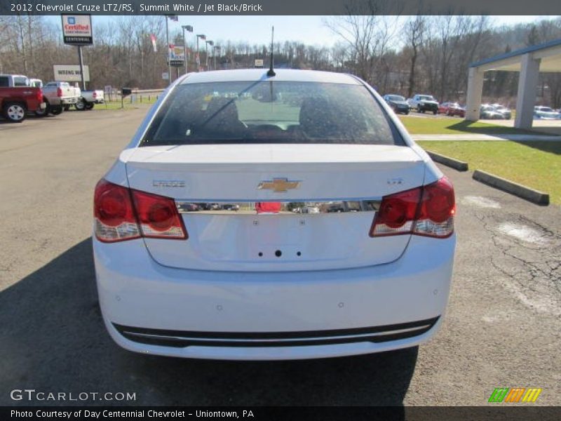 Summit White / Jet Black/Brick 2012 Chevrolet Cruze LTZ/RS