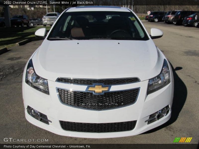 Summit White / Jet Black/Brick 2012 Chevrolet Cruze LTZ/RS