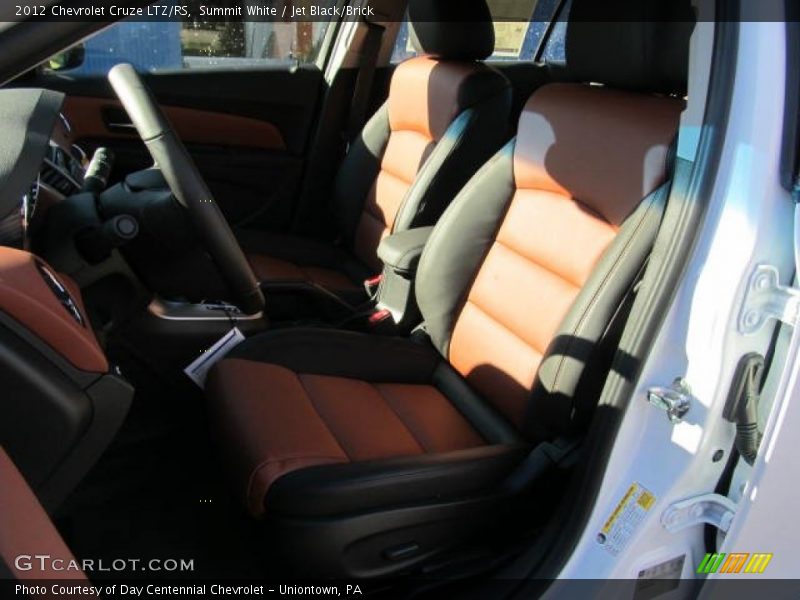 Summit White / Jet Black/Brick 2012 Chevrolet Cruze LTZ/RS