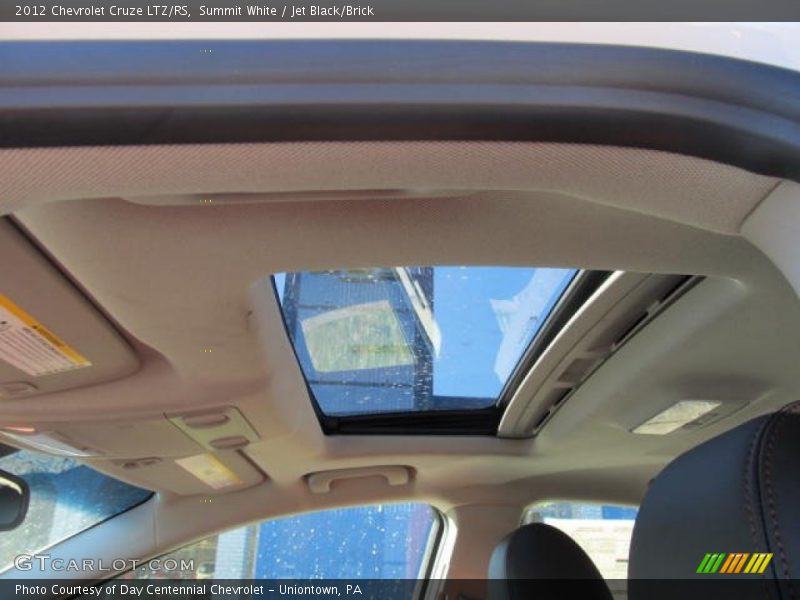 Summit White / Jet Black/Brick 2012 Chevrolet Cruze LTZ/RS