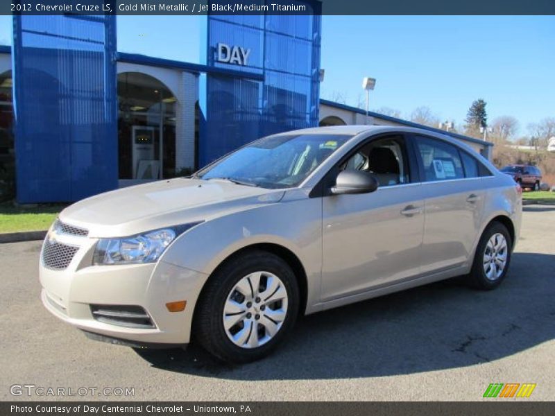 Gold Mist Metallic / Jet Black/Medium Titanium 2012 Chevrolet Cruze LS