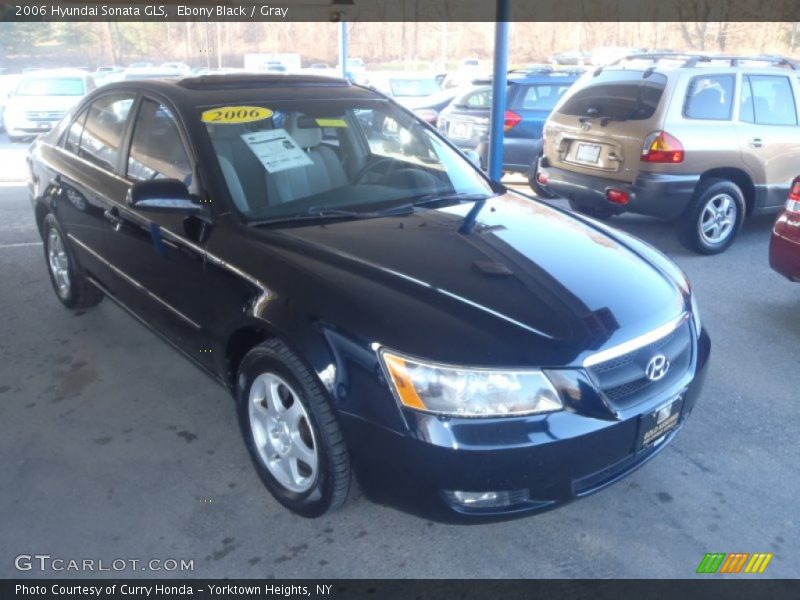 Ebony Black / Gray 2006 Hyundai Sonata GLS