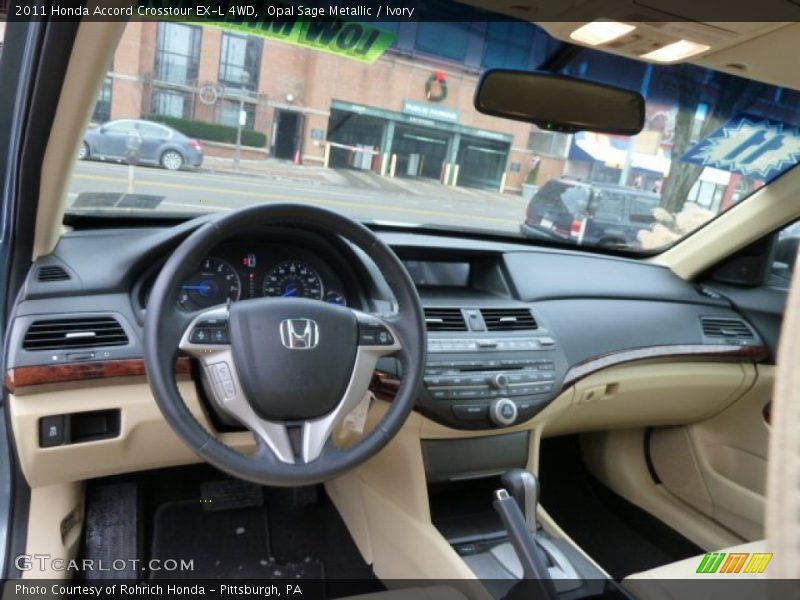 Dashboard of 2011 Accord Crosstour EX-L 4WD