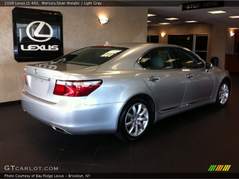 Mercury Silver Metallic / Light Gray 2008 Lexus LS 460