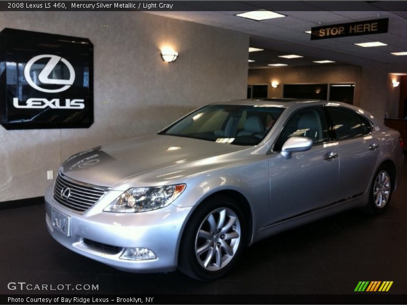 Mercury Silver Metallic / Light Gray 2008 Lexus LS 460