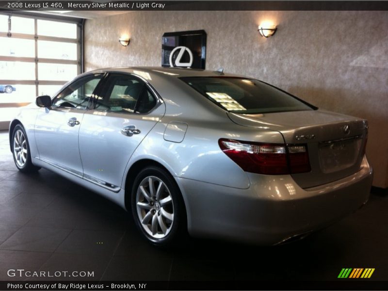 Mercury Silver Metallic / Light Gray 2008 Lexus LS 460