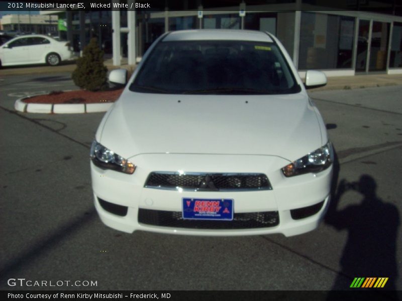 Wicked White / Black 2012 Mitsubishi Lancer ES