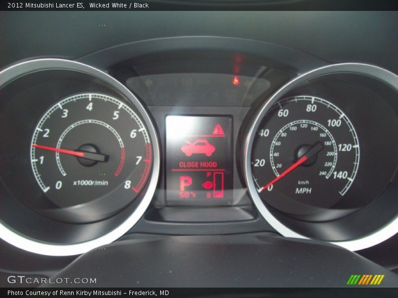Wicked White / Black 2012 Mitsubishi Lancer ES
