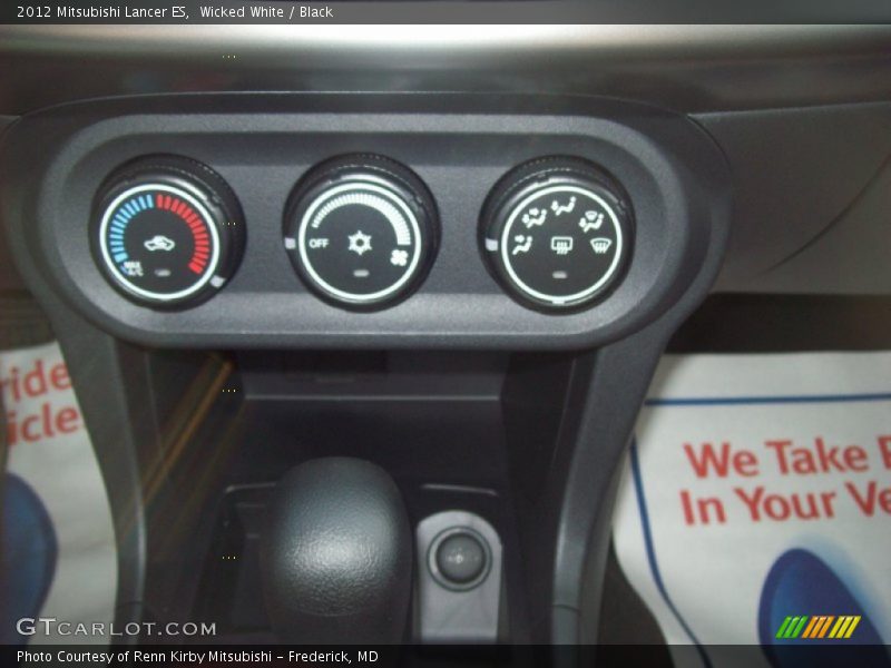 Wicked White / Black 2012 Mitsubishi Lancer ES