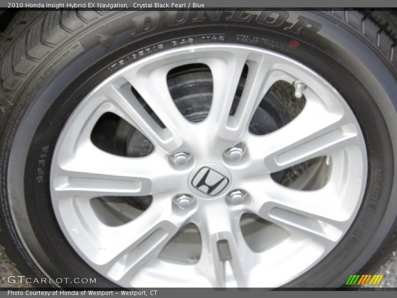 Crystal Black Pearl / Blue 2010 Honda Insight Hybrid EX Navigation