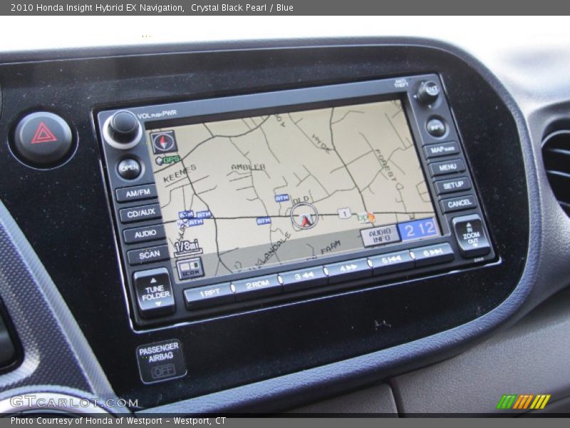 Navigation of 2010 Insight Hybrid EX Navigation