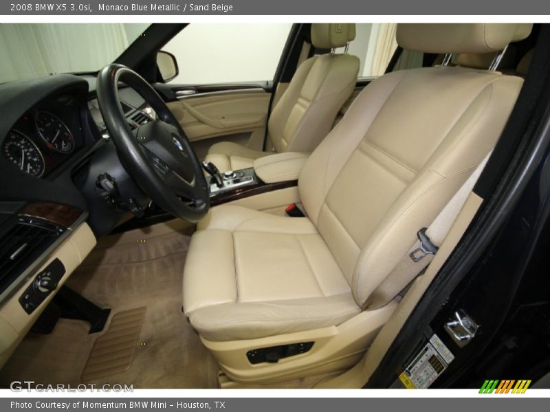 Monaco Blue Metallic / Sand Beige 2008 BMW X5 3.0si