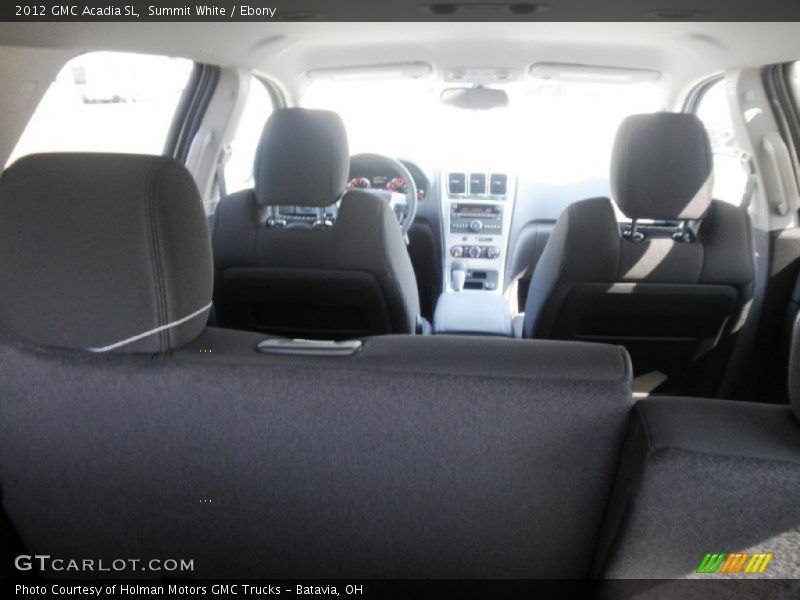 Summit White / Ebony 2012 GMC Acadia SL