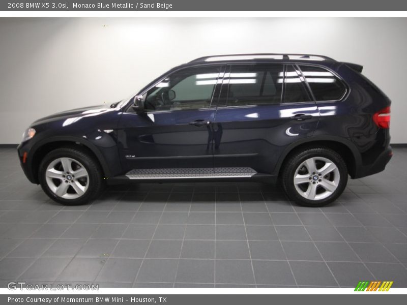 Monaco Blue Metallic / Sand Beige 2008 BMW X5 3.0si