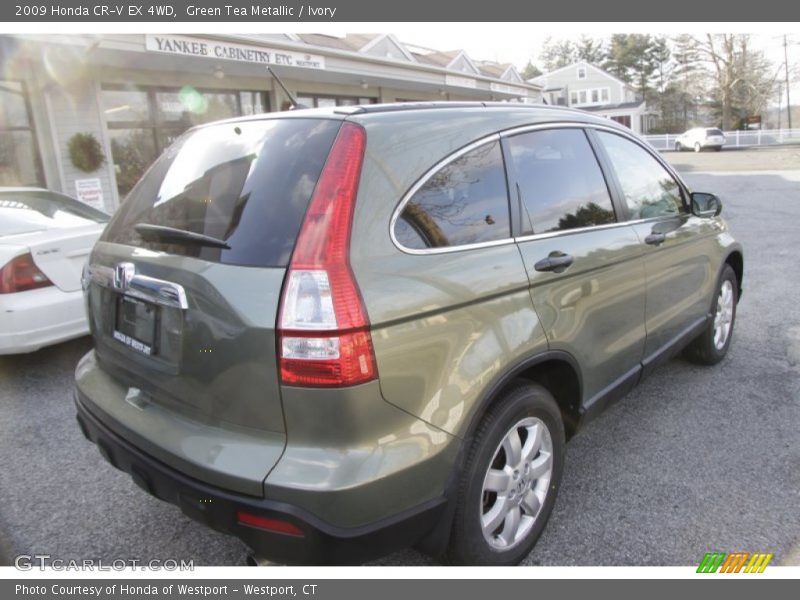 Green Tea Metallic / Ivory 2009 Honda CR-V EX 4WD