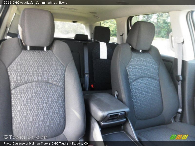 Summit White / Ebony 2012 GMC Acadia SL