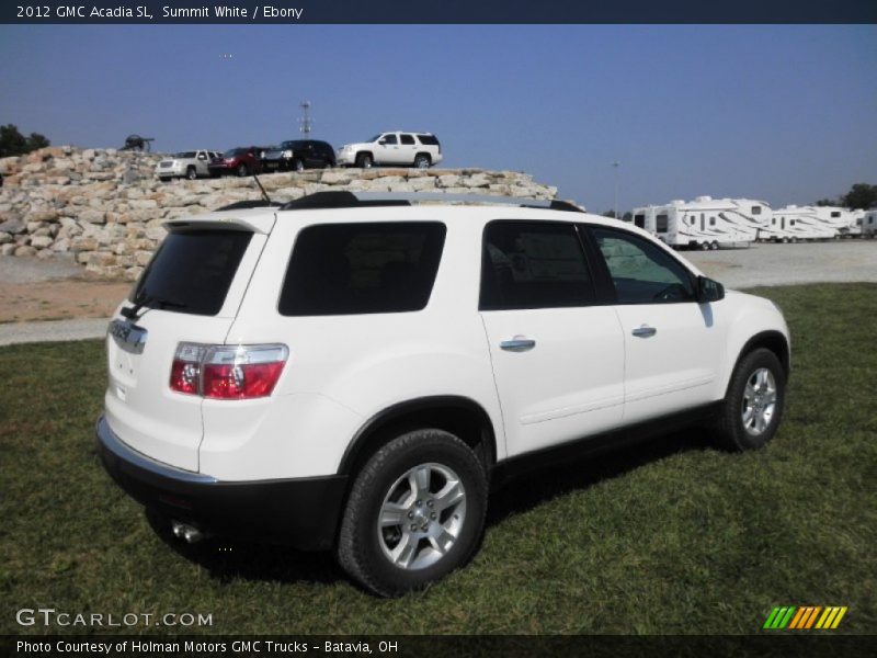 Summit White / Ebony 2012 GMC Acadia SL