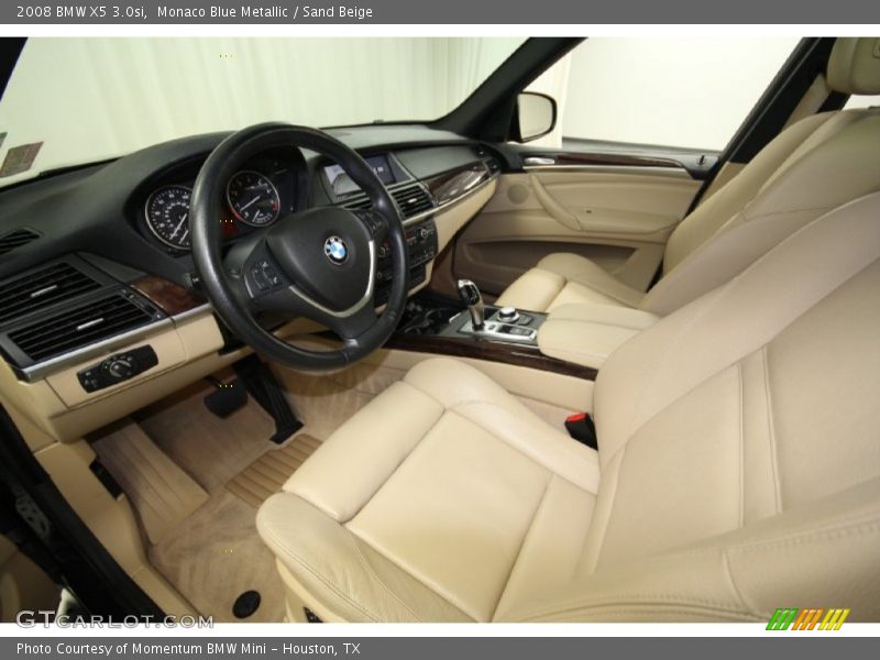 Monaco Blue Metallic / Sand Beige 2008 BMW X5 3.0si