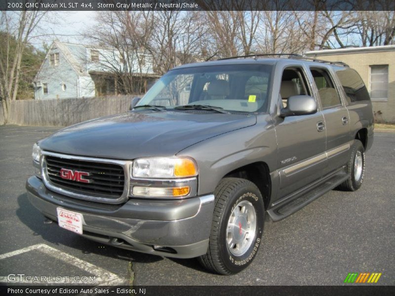 Storm Gray Metallic / Neutral/Shale 2002 GMC Yukon XL SLT 4x4