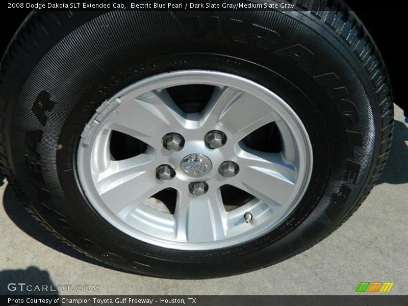 Electric Blue Pearl / Dark Slate Gray/Medium Slate Gray 2008 Dodge Dakota SLT Extended Cab