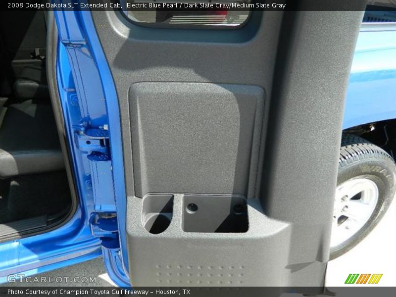 Electric Blue Pearl / Dark Slate Gray/Medium Slate Gray 2008 Dodge Dakota SLT Extended Cab