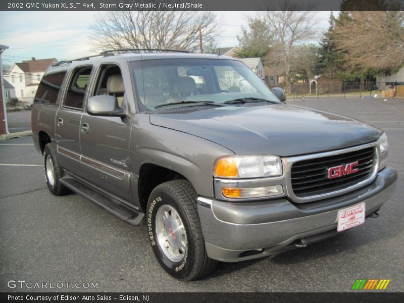 Storm Gray Metallic / Neutral/Shale 2002 GMC Yukon XL SLT 4x4