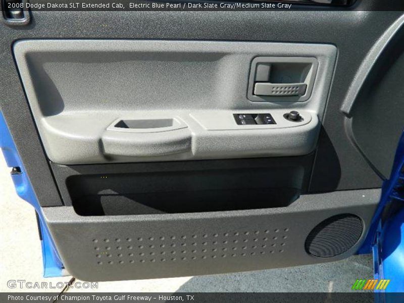 Electric Blue Pearl / Dark Slate Gray/Medium Slate Gray 2008 Dodge Dakota SLT Extended Cab