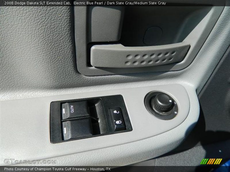 Electric Blue Pearl / Dark Slate Gray/Medium Slate Gray 2008 Dodge Dakota SLT Extended Cab