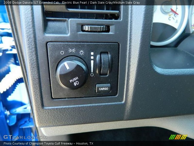 Electric Blue Pearl / Dark Slate Gray/Medium Slate Gray 2008 Dodge Dakota SLT Extended Cab