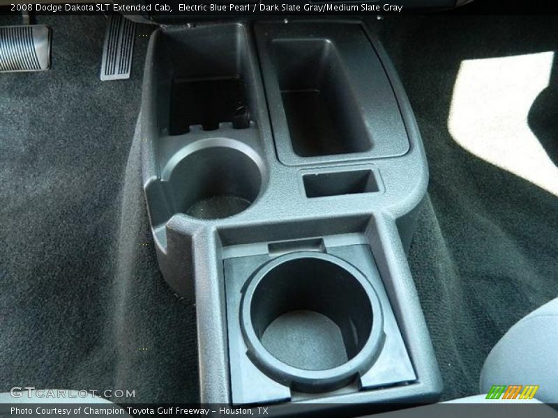 Electric Blue Pearl / Dark Slate Gray/Medium Slate Gray 2008 Dodge Dakota SLT Extended Cab