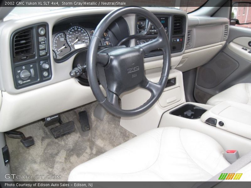 Storm Gray Metallic / Neutral/Shale 2002 GMC Yukon XL SLT 4x4