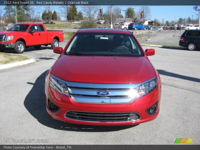 Red Candy Metallic / Charcoal Black 2012 Ford Fusion SE