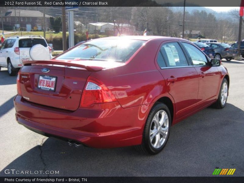 Red Candy Metallic / Charcoal Black 2012 Ford Fusion SE