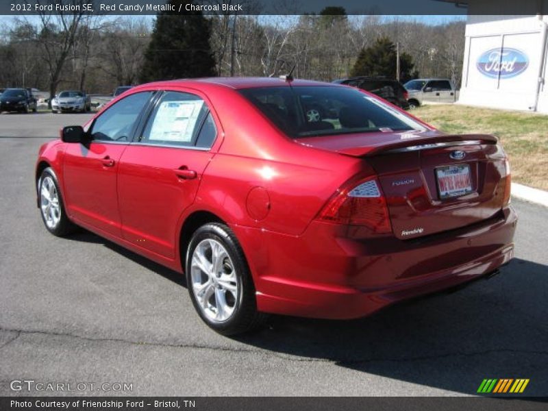 Red Candy Metallic / Charcoal Black 2012 Ford Fusion SE