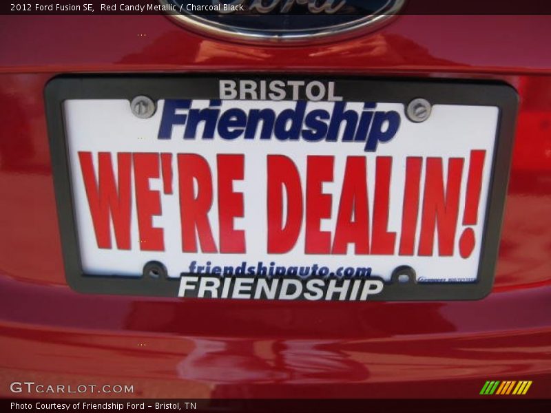 Red Candy Metallic / Charcoal Black 2012 Ford Fusion SE