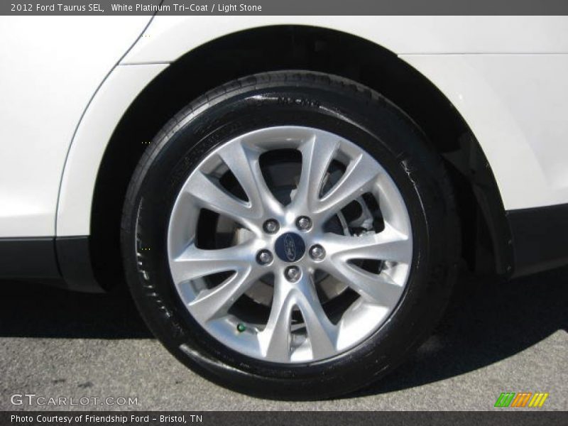 White Platinum Tri-Coat / Light Stone 2012 Ford Taurus SEL