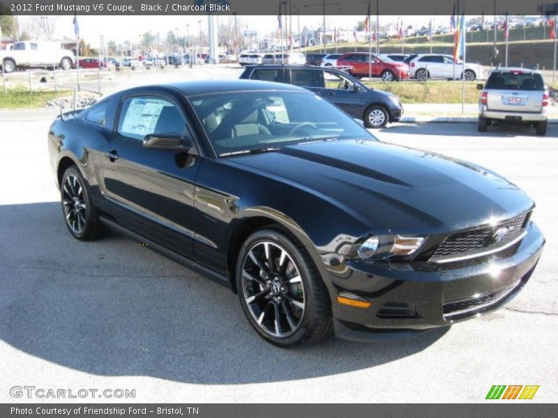 Black / Charcoal Black 2012 Ford Mustang V6 Coupe