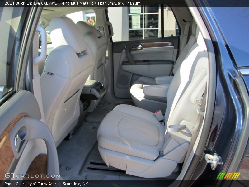 Ming Blue Metallic / Titanium/Dark Titanium 2011 Buick Enclave CXL AWD